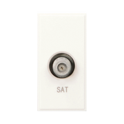Caradok Satellite Outlet 25x50, White