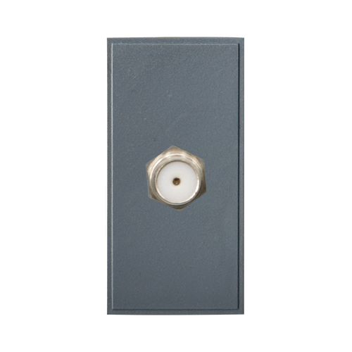 Caradok Satellite Outlet F to F Connector 25x50, Grey