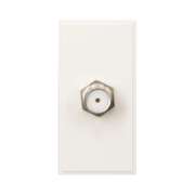 Caradok Satellite Outlet F to F Connector 25x50, White