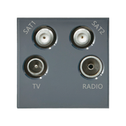 Caradok Satellite1 + Satellite2 + Radio + TV 50x50, Grey