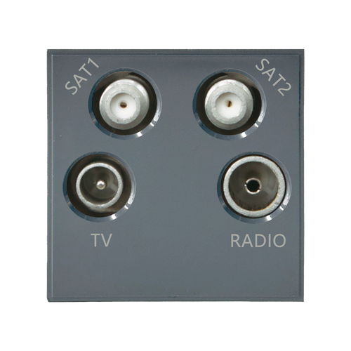 Caradok Satellite1 + Satellite2 + Radio + TV 50x50, Grey