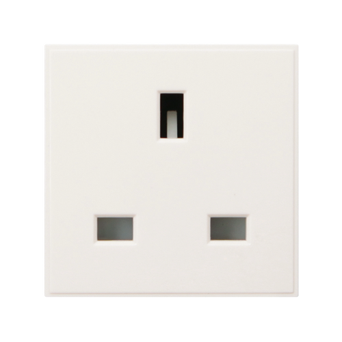 Caradok 13A Socket 50x50, White