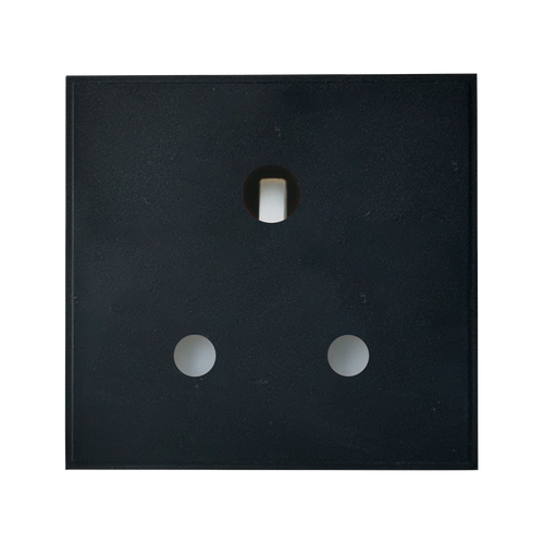 Caradok 5A Socket Round Pin 50x50, Black