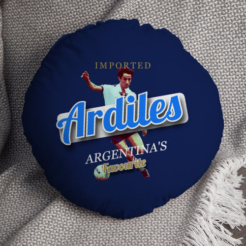 Totts Ardiles - Football Legends - Circle Cushion 14"