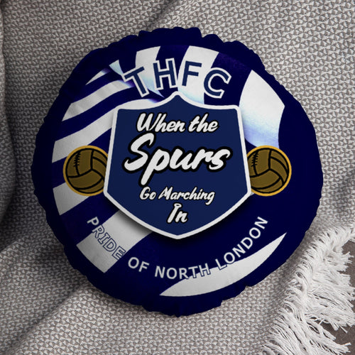 Totts Marching - Football Legends - Circle Cushion 14"
