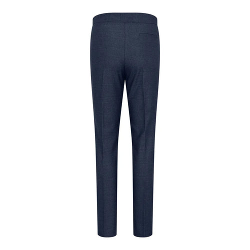 TPW52 - Women's Navy 3 Piece Prince Of Wales Check Suit
