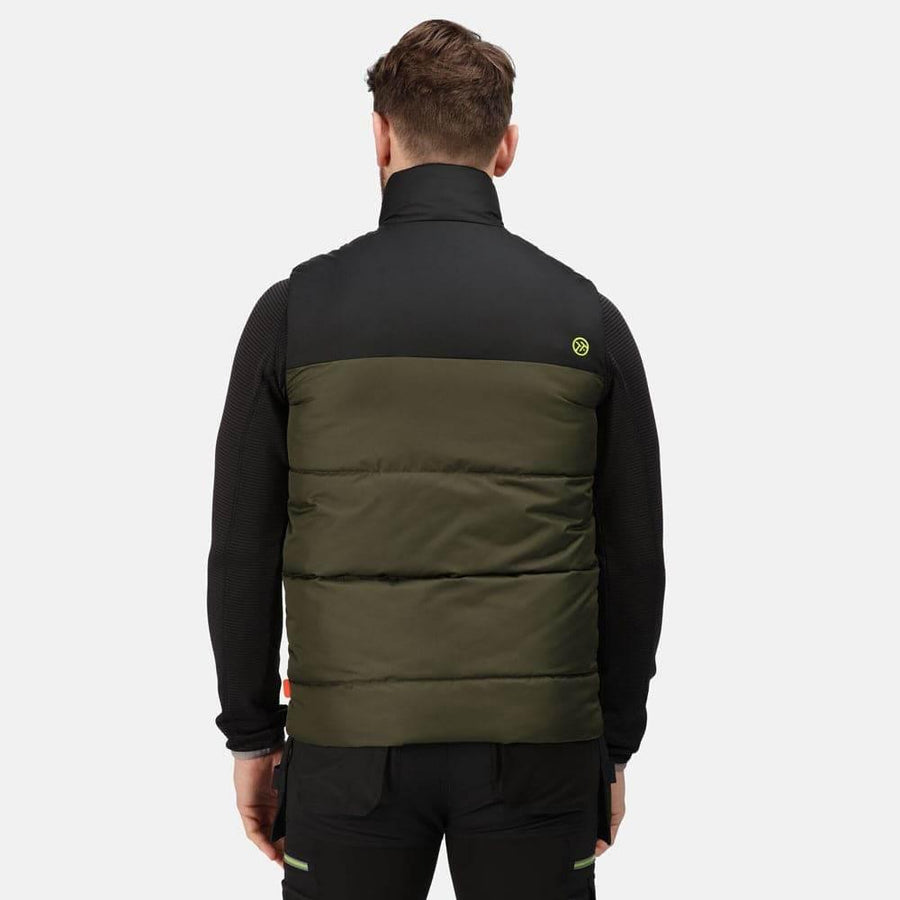 Regatta TRA870 Regime Insulated Bodywarmer Gilet Iron/Black Small