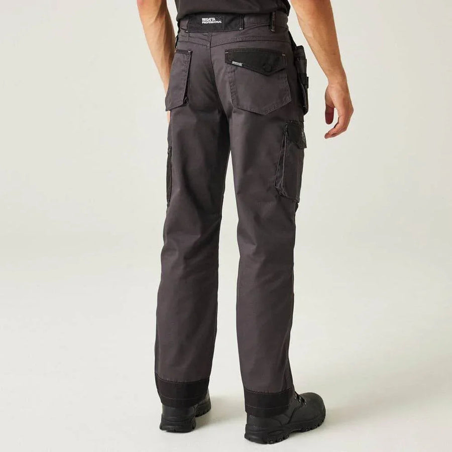 Regatta TRJ387 Incursion Holster Pocket Trousers Iron, 38" Waist Long Leg