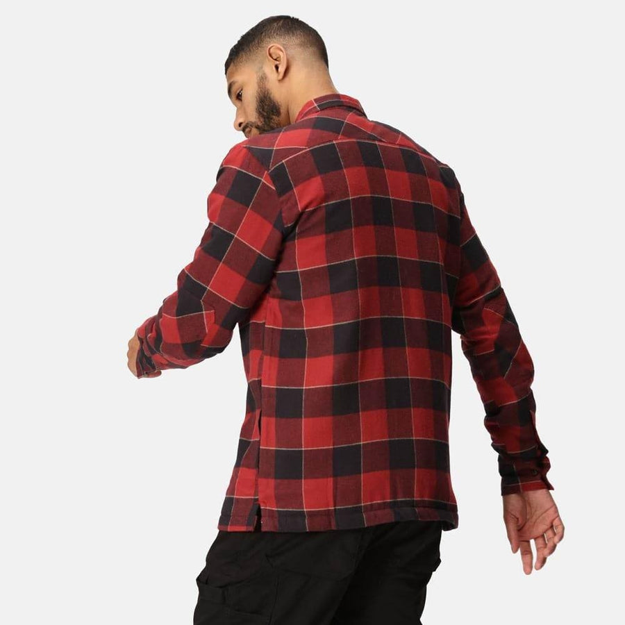 Regatta TRS216 Shelford Padded Check Shirt Jacket