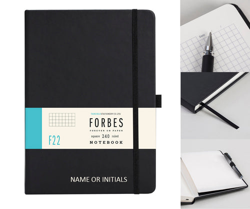 Forbes Classic | A5 Squared Notebook | Black