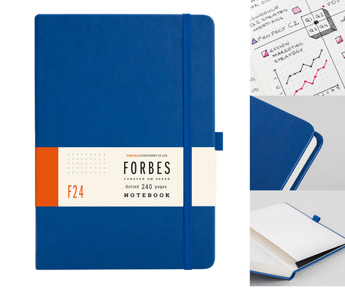 Forbes Classic | A5 Dotted Notebook | Blue