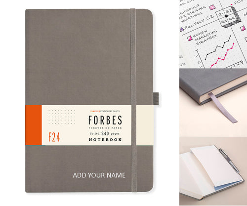 Forbes Classic | A5 Dotted Notebook | Grey