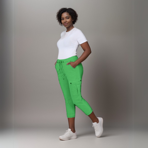 Plain Super Stretch Cargo Magic Trousers Jeans