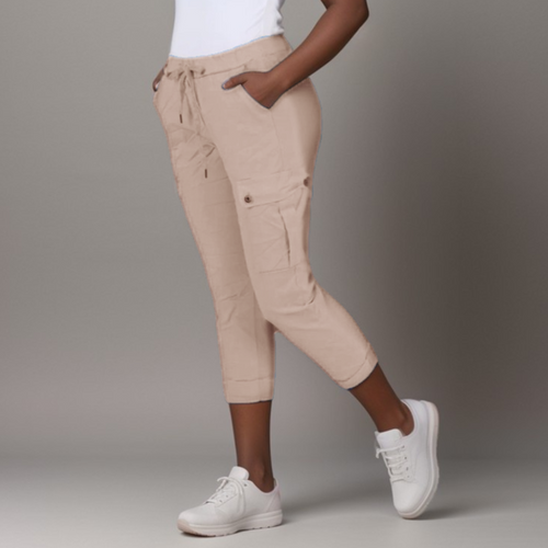 Plain Super Stretch Cargo Magic Trousers Jeans