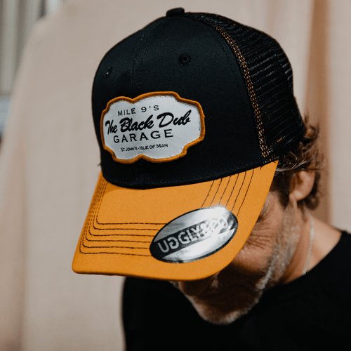 Black & Yellow Black Dub Garage Trucker Hat