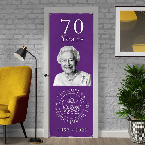 Platinum Jubilee Purple - Door Banner