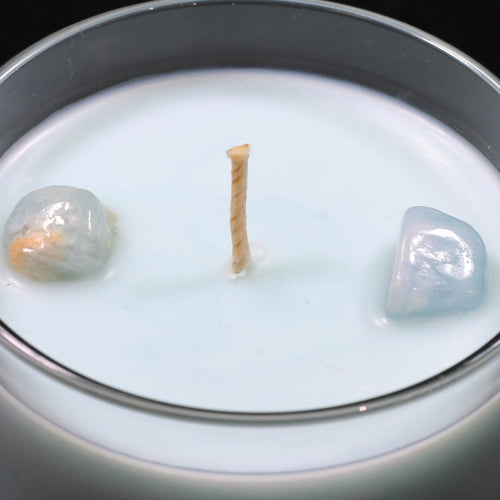 Throat Chakra - Crystal Infused Scented Candle