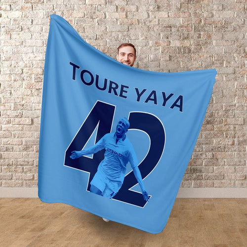 Manchester Blue - Toure 42 - Fleece 150cm X 150cm