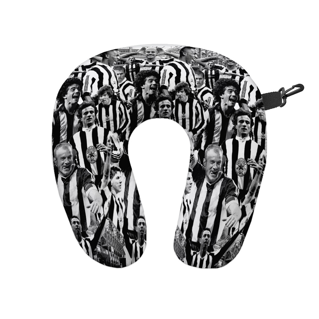Newcastle Montage - Retro Football Travel Pillow