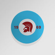 Trojan Claret & Blue - Drinks Coaster - Round or Square