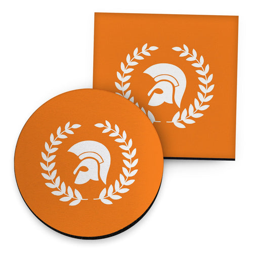 Trojan Laurel Leaf - Drinks Coaster - Round or Square