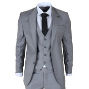 IM30 - Men's Grey 3 Piece Stitch Lapel Formal Suit