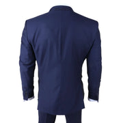 IM30 - Men's Navy 3 Piece Stitch Lapel Formal Suit