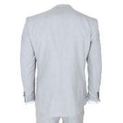 IM31 - Men's Grey 3 Piece Prince Of Wales Check Suit