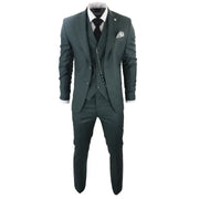 James - Men's 3 Piece Green Suit