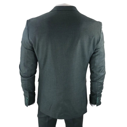 James - Men's 3 Piece Green Suit
