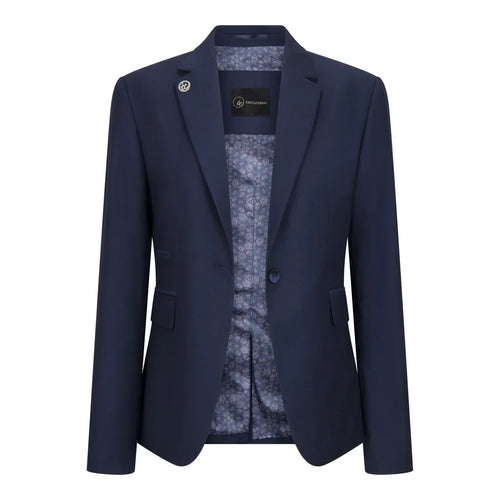 TPW-14 - Women's 3 Piece Plain Navy Blue Suit