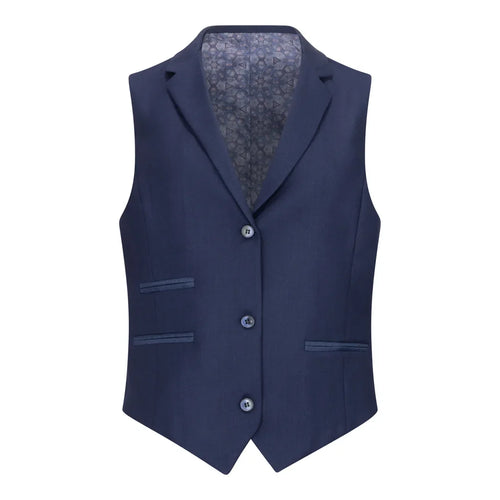 TPW-14 - Women's 3 Piece Plain Navy Blue Suit