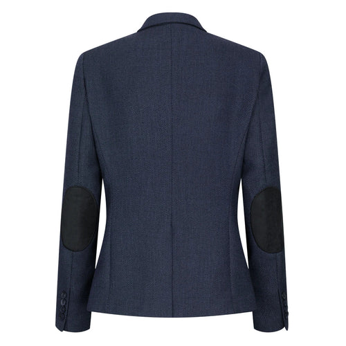 TPW-AK-04 - Women's Navy 3 Piece Herringbone Tweed Suit