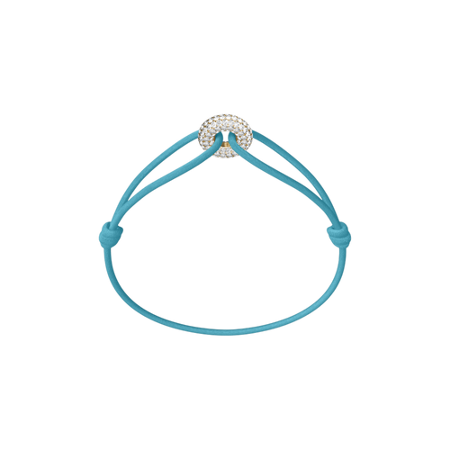 Mini Golden Soho Pavé Cord Bracelet