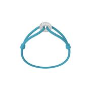 Silver Soho Pavé Cord Bracelet