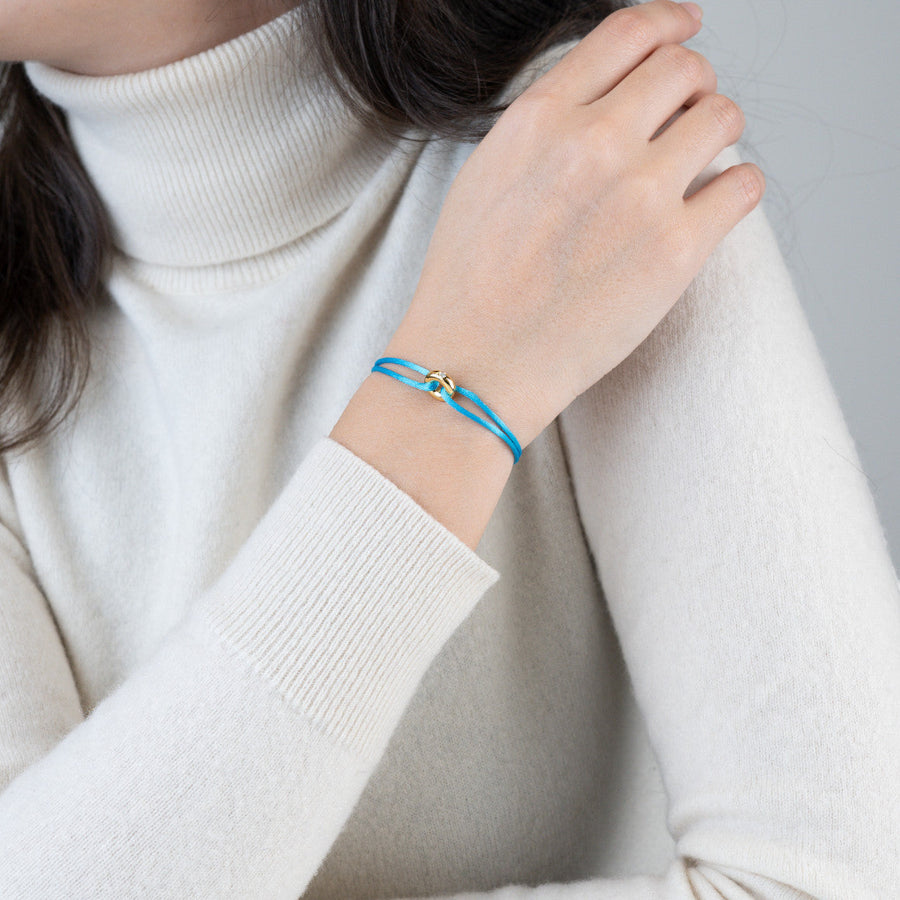 Mini Golden Soho Diamond Cord Bracelet