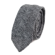 281 - Men's Herringbone Tweed Wool Tie & Hankerchief 2"