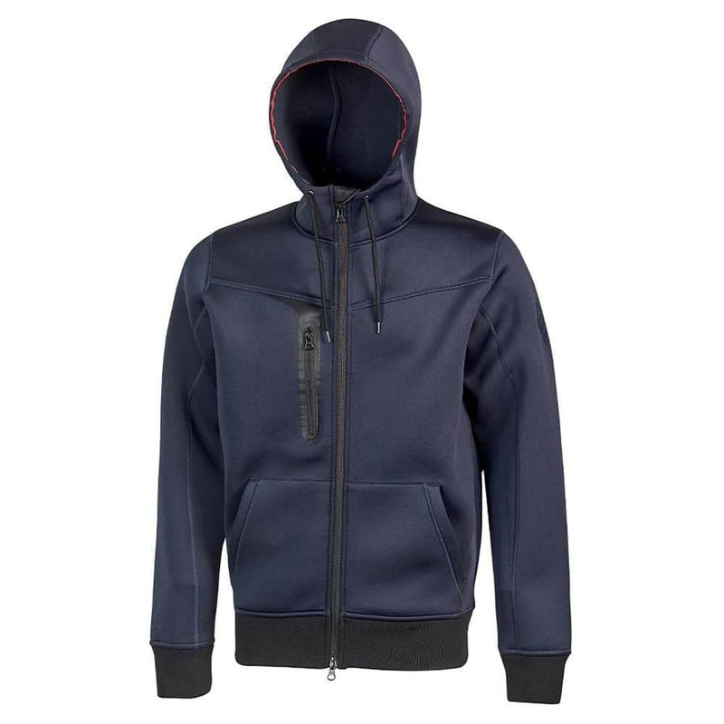 U-Power Tasty Full Zip Fleece Scuba Jersey Hooded Sweatshirt