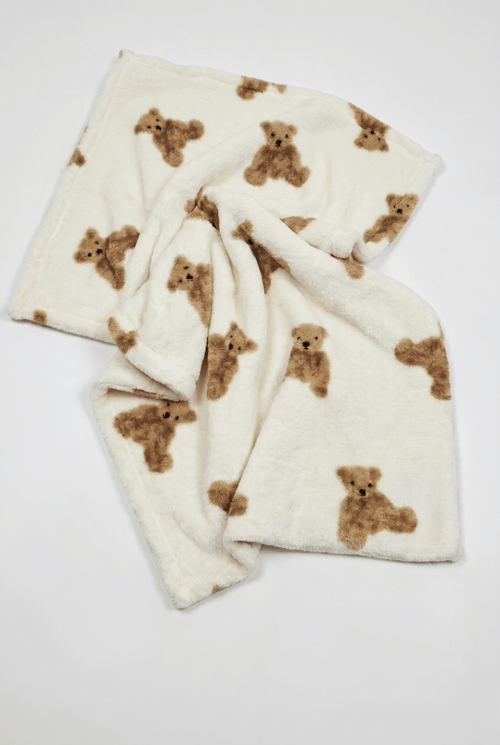 Bear Fleece Minky Blanket Super Soft