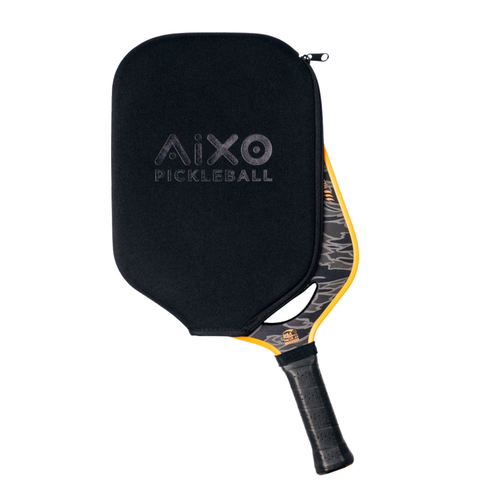 Aixo P14C Reaper Series Tiger King 18K Raw Carbon Pickleball Paddle