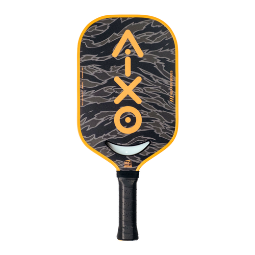 Aixo P14C Reaper Series Tiger King 18K Raw Carbon Pickleball Paddle