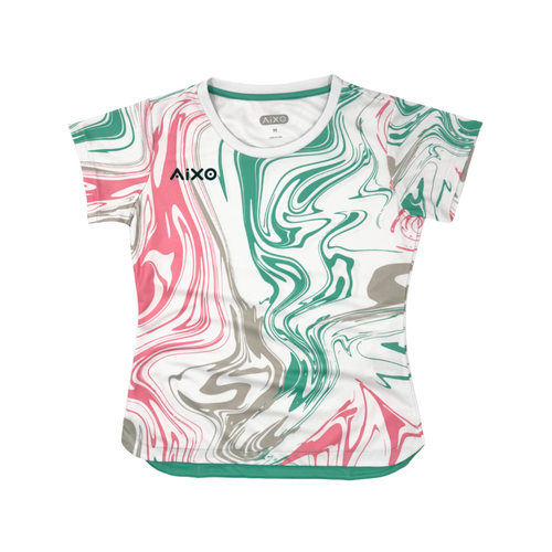 AIXO Chrome  Womens T-Shirt - White
