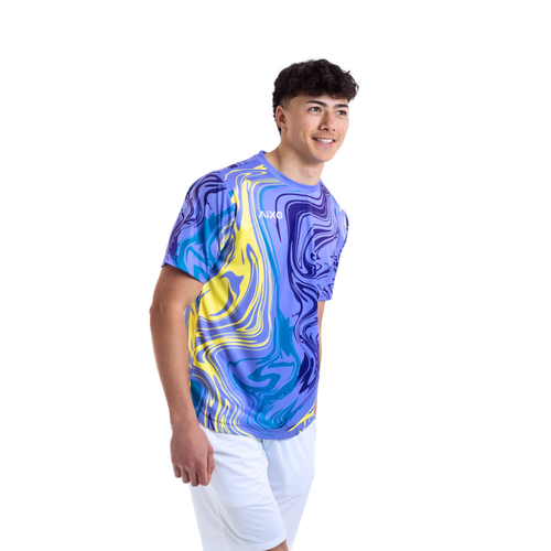 Aixo Chrome Mens T Shirt Lilac