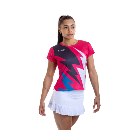 Aixo Bolt T-Shirt Womens (Pink)