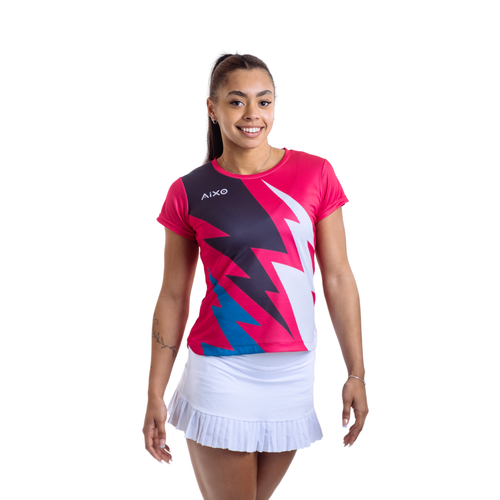 Aixo Bolt T-Shirt Womens (Pink)