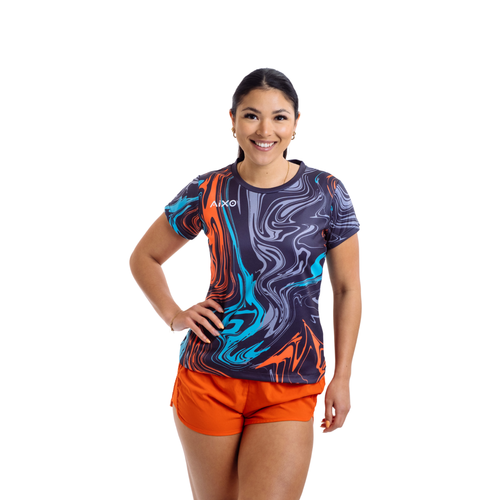 Aixo Chrome Womens T Shirt Lilac