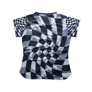 Aixo Checker Womens T Shirt Lime Check