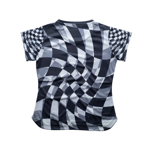 Aixo Checker Womens T Shirt Lime Check