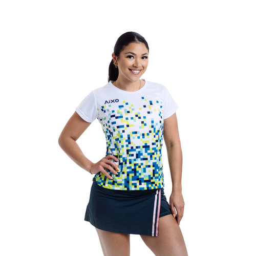 Aixo Pixel T Shirt Women (White)