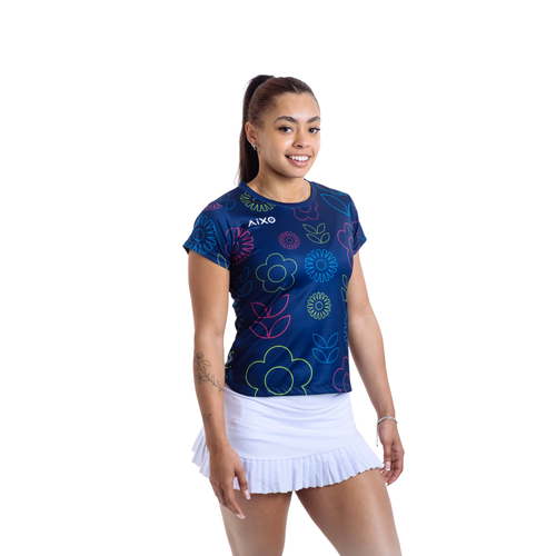 Aixo Spring T Shirt Women Navy
